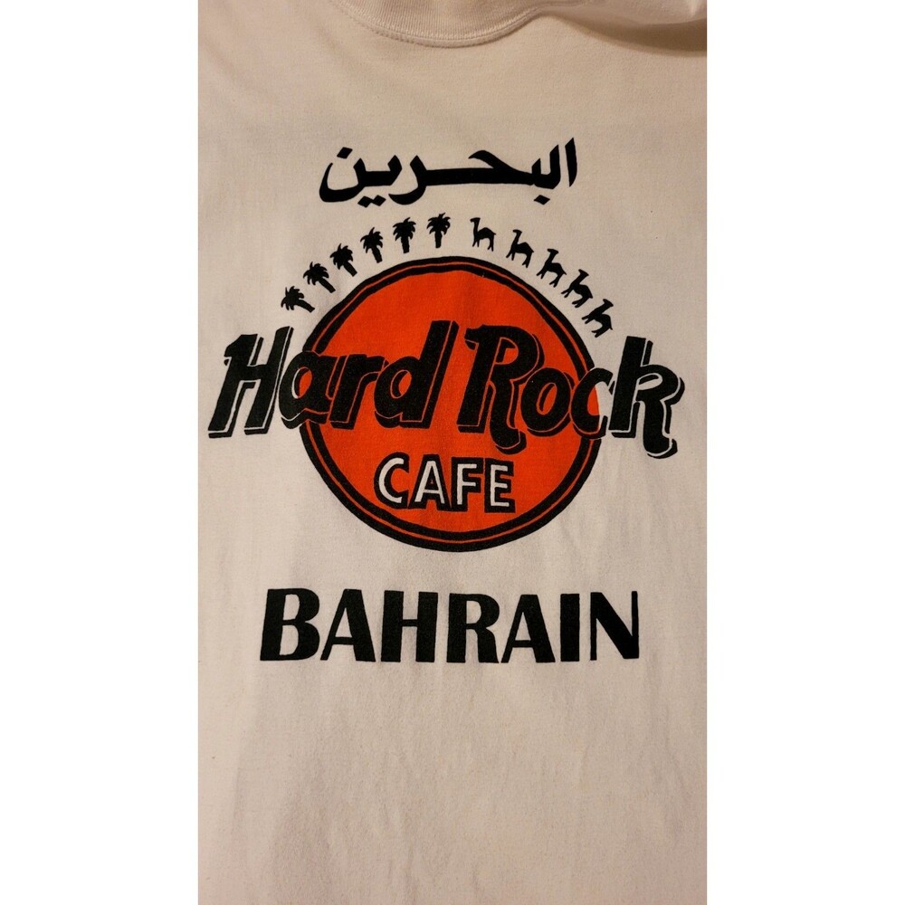 Vtg Hard Rock Cafe Bahrain Smoke A Camel T Shirt